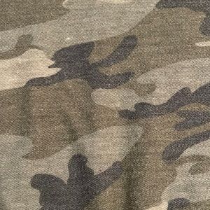 Camo long sleeve , front tie top